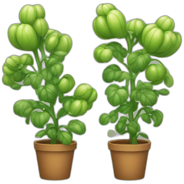 two egplants emoji