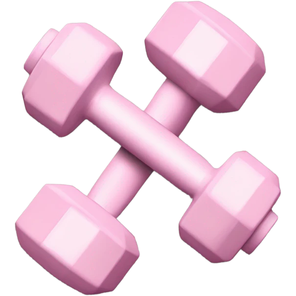 pale pink dumbells  emoji