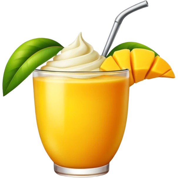 Cute japanese dessert mango emoji