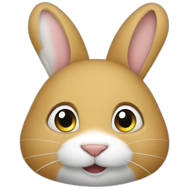 Lapin sur chat emoji