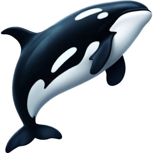 A killer whale  emoji