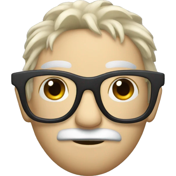 Glasses with hairy arms and legs emoji