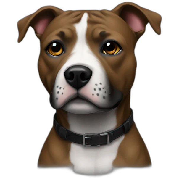Staffy noir emoji