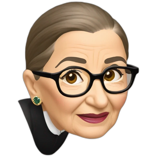 ruth bader ginsburg bending over emoji