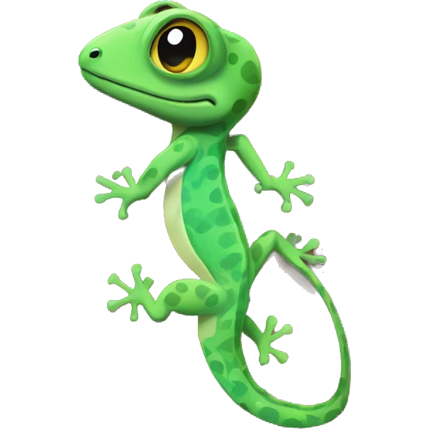 Gecko inside enclosure  emoji