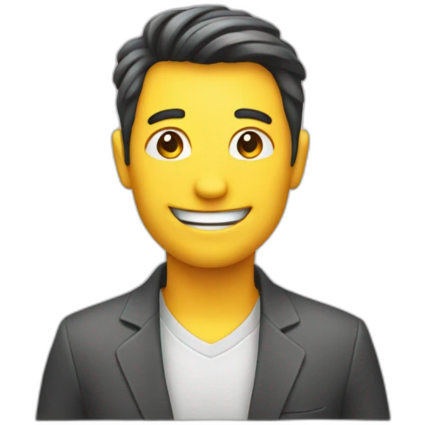 a chart with a smile emoji