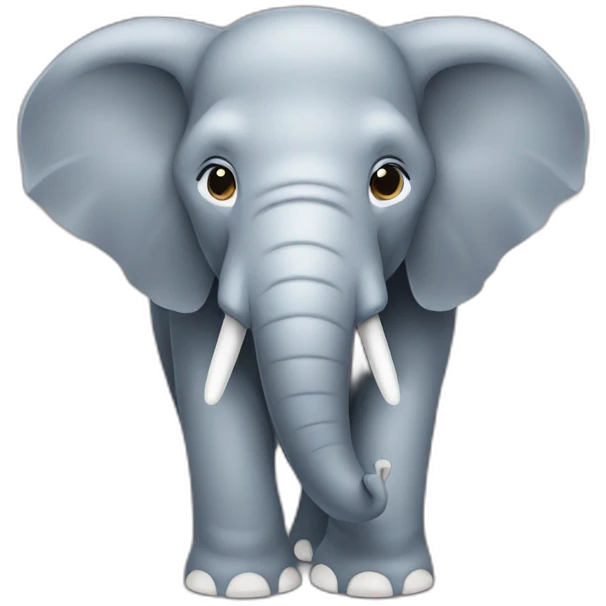 elephant with white stroke emoji