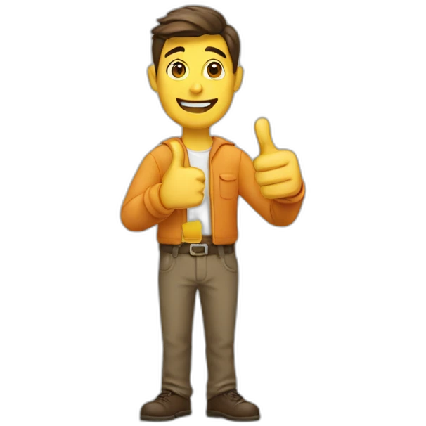 man thumbs up emoji