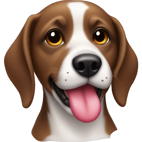 Dog and lips emoji