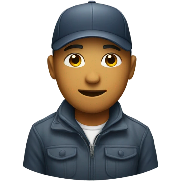 Me with a cap emoji