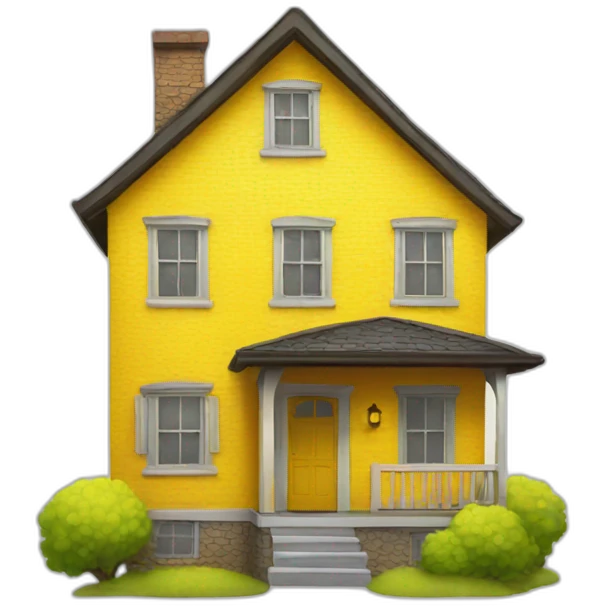 bright yellow home emoji