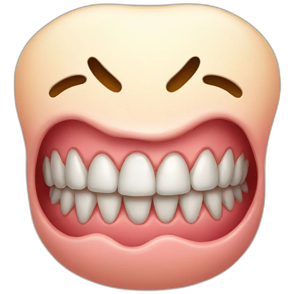 The teeth vomitting emoji