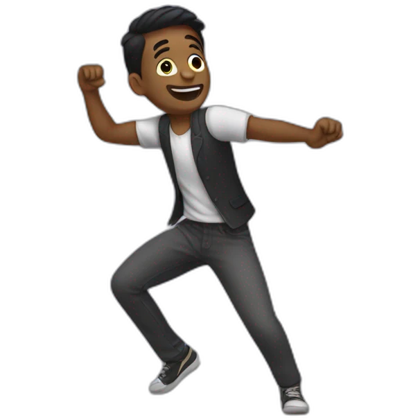 Guy dancing emoji