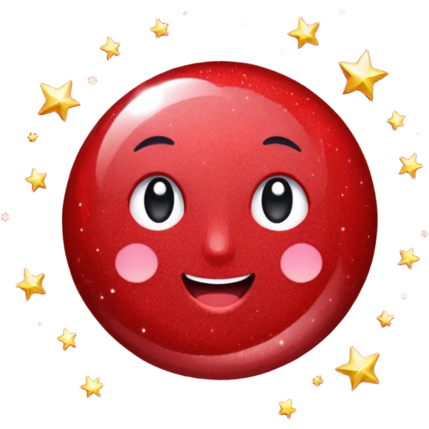 red glitter fix emoji