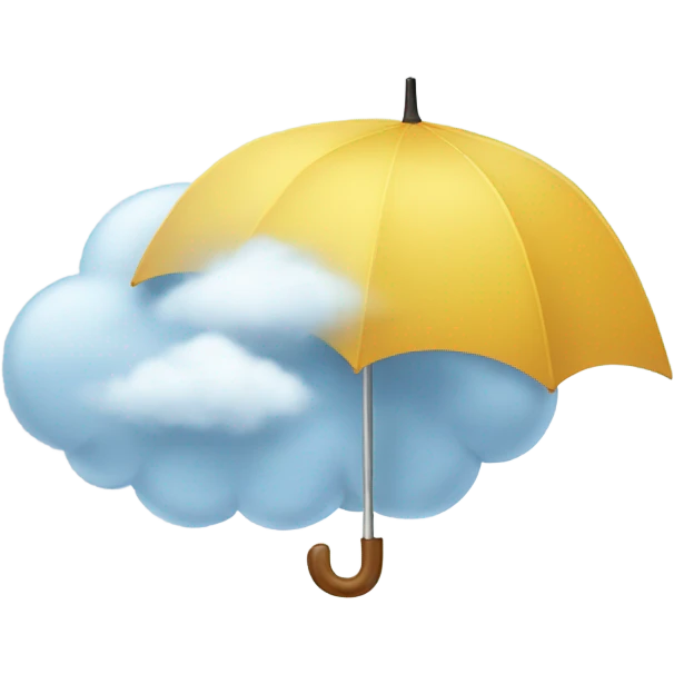 cloud with umbrella  emoji