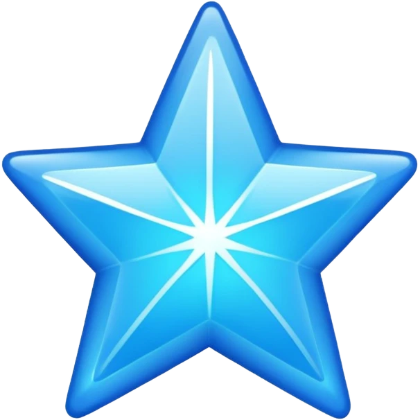Centang biru segi bintang sudut 12 emoji