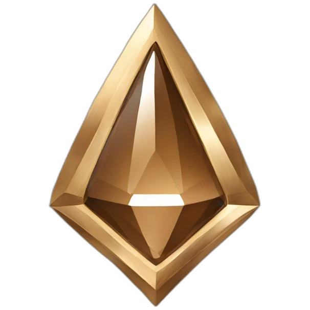 insignia de diamante bronce emoji