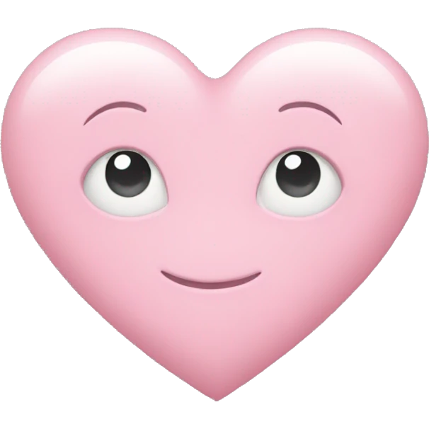 Pastel pink heart emoji