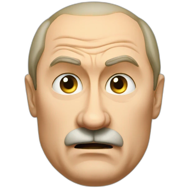 angry putin with a small mustache emoji
