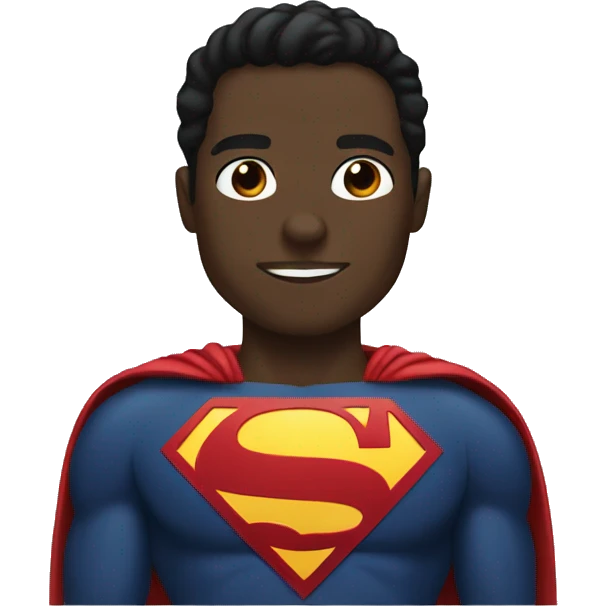 Black Superman  emoji