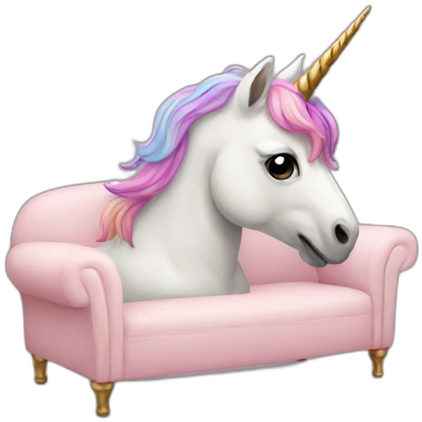 Unicorn-sofa emoji