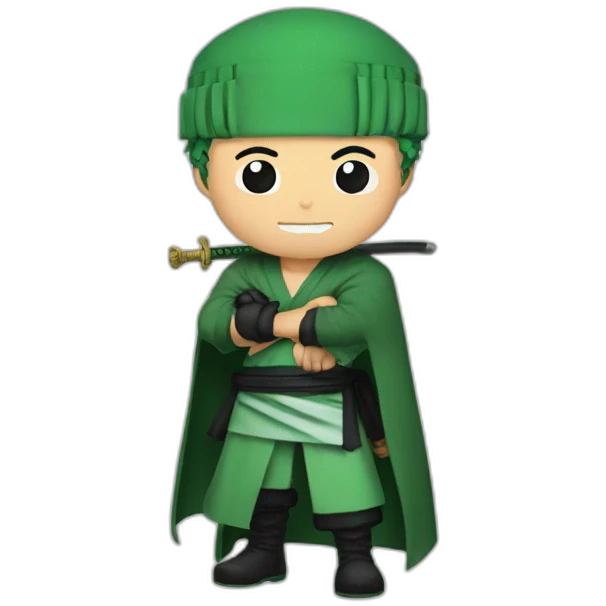 Zoro with 3 sord  emoji