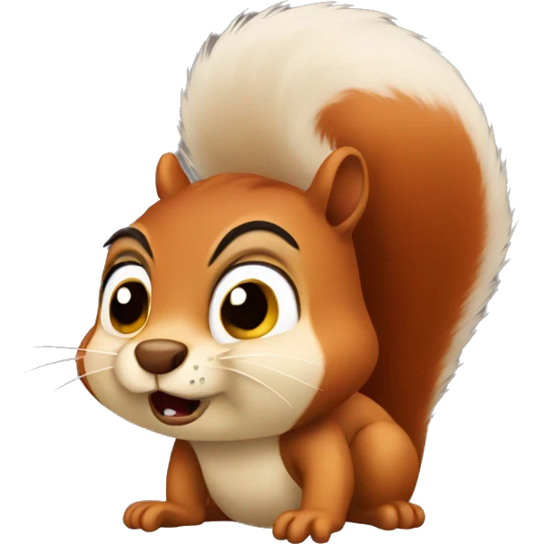 Annoyed squirrel  emoji