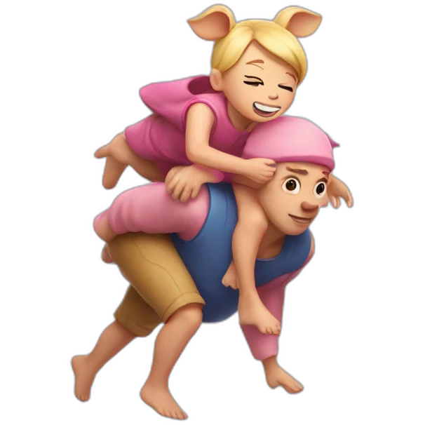 Piggy back emoji