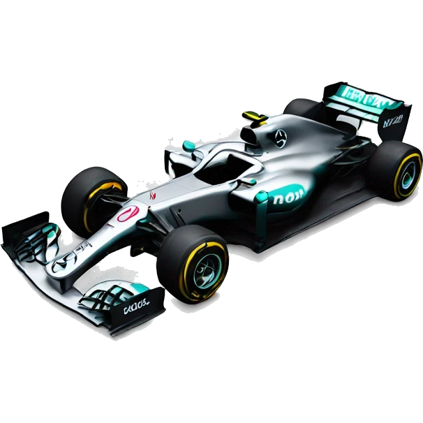 mercedes formula one car emoji