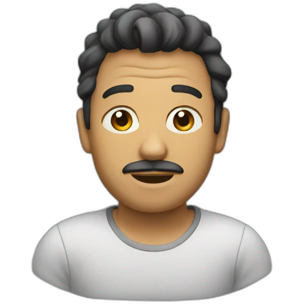 Homme boude emoji