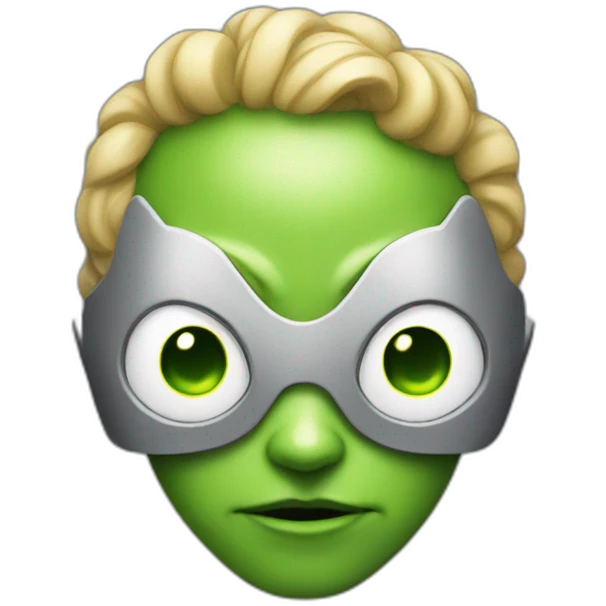 Superhero alien emoji