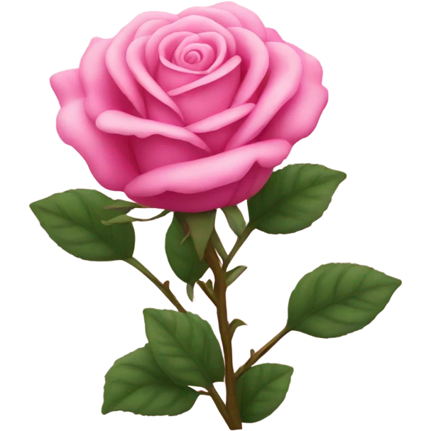 pink rose bush emoji