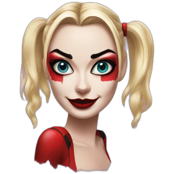 Margot Robbie as Harley Quinn emoji