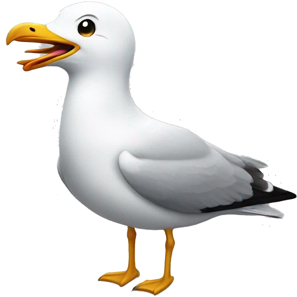 Seagull laughing  emoji