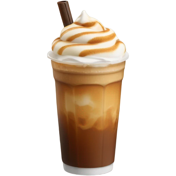 Caramel macchiato iced coffee emoji
