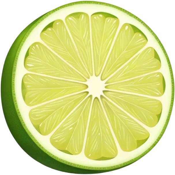 Green lemon slice emoji