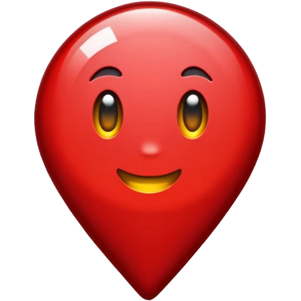 glitter red pin emoji