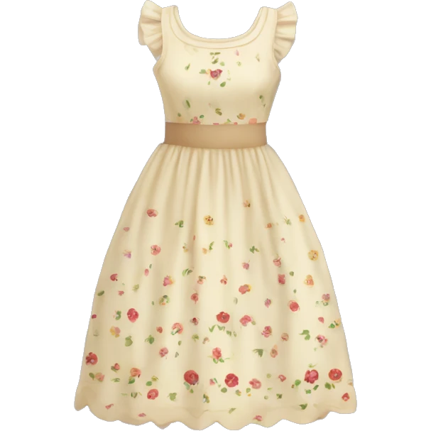 Pretty Cottagecore dress emoji
