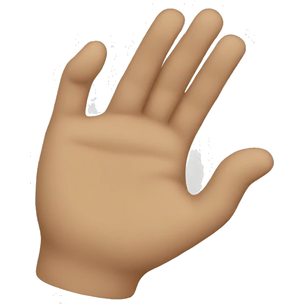 Wednesday hand emoji