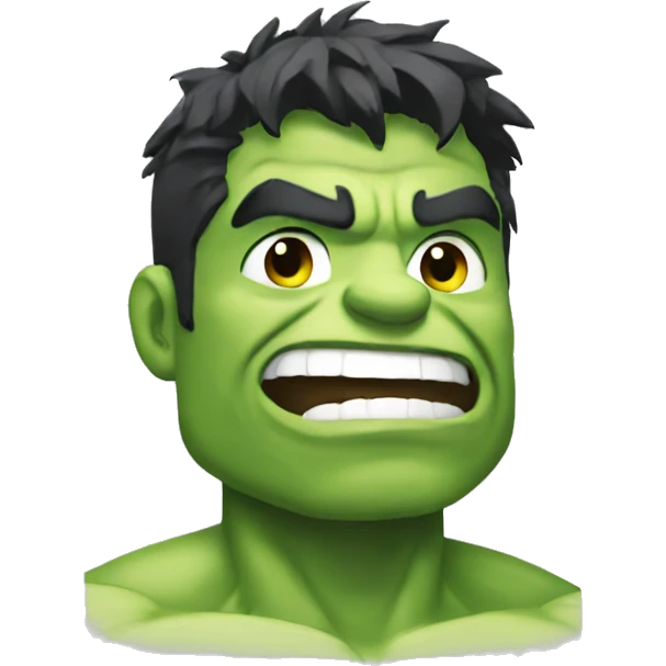 hulk smiling with shoulder emoji