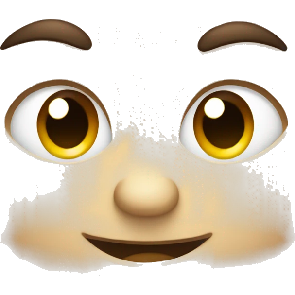Cute smirky face emoji