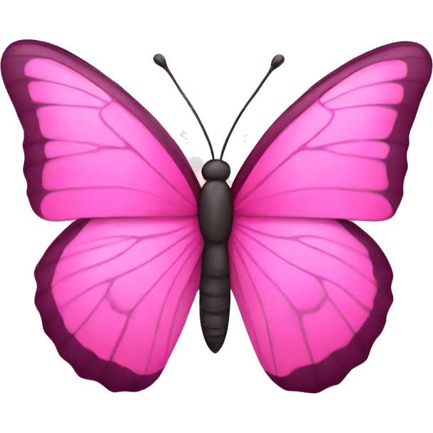 A butterfly in pink emoji