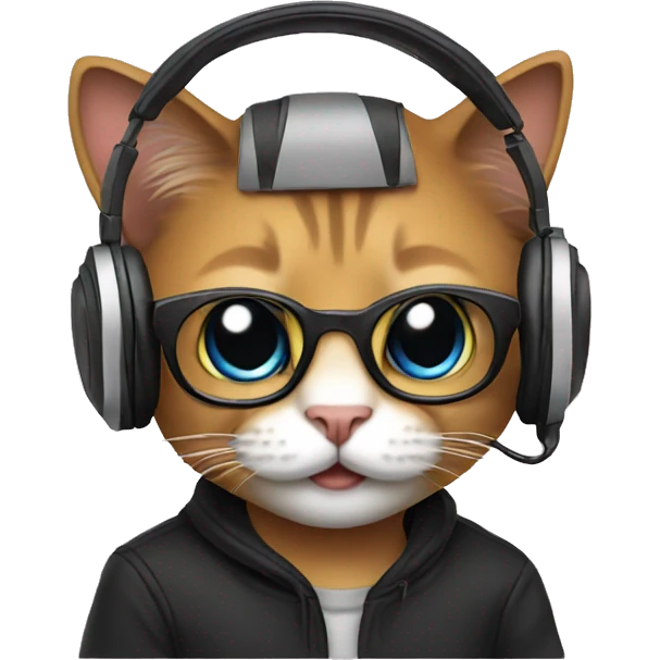 cat dj emoji