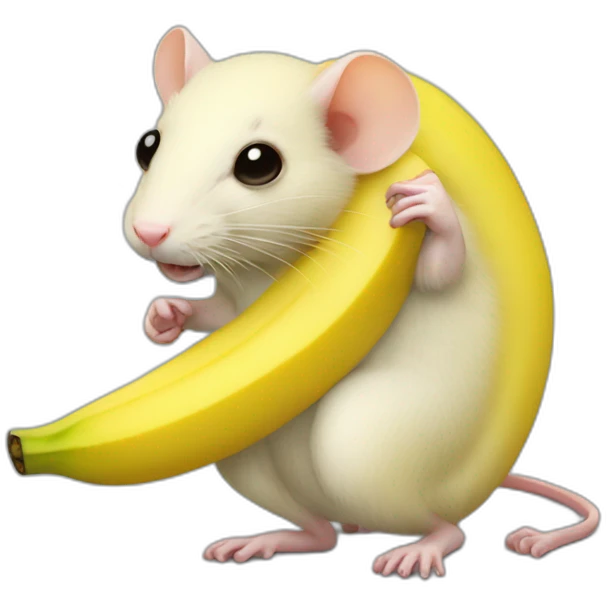 banana shaped rat emoji