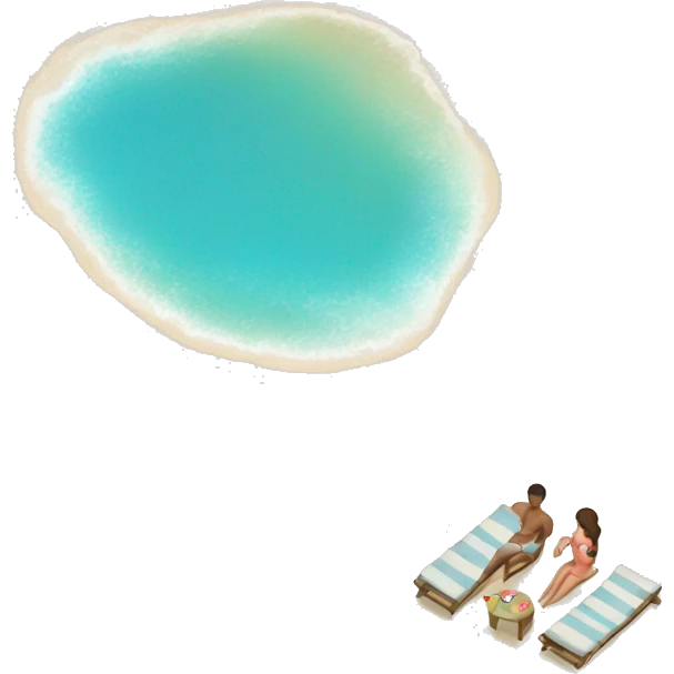 Proposal at the beach emoji