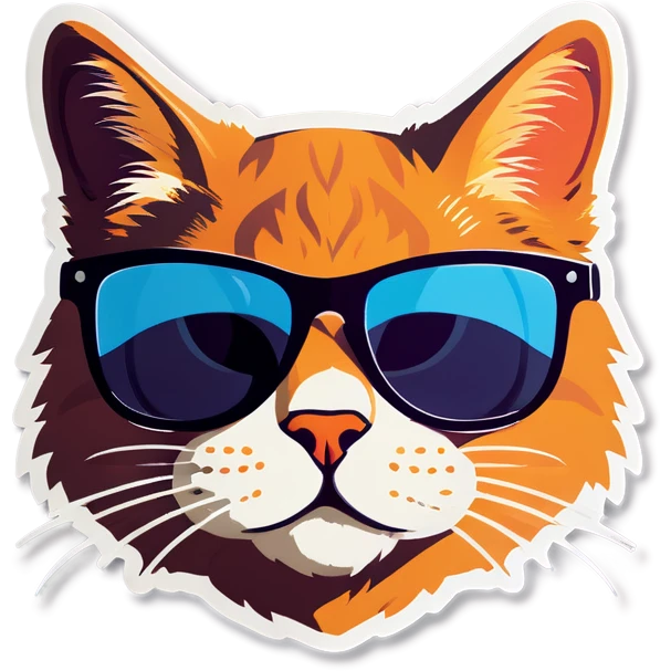 Cat with sunglasses emoji