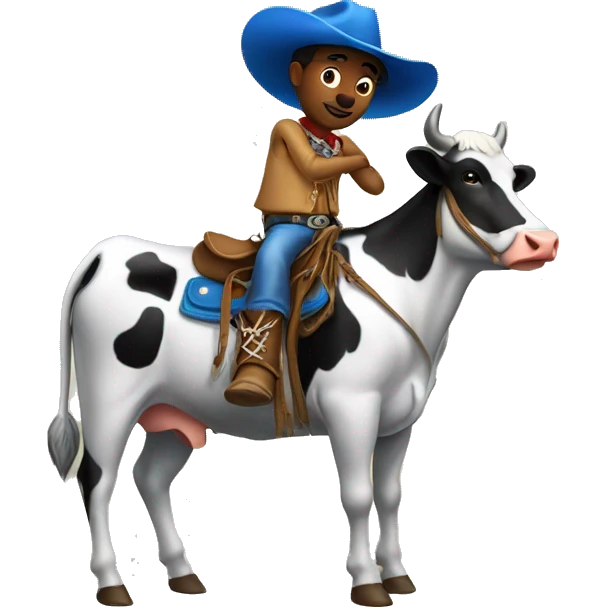 Cow-boy bleu emoji
