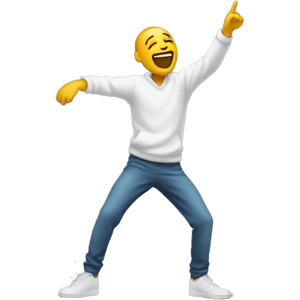 a person doing a dab emoji