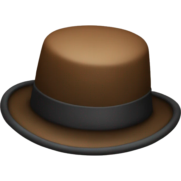 Bowler hat on poop emoji emoji