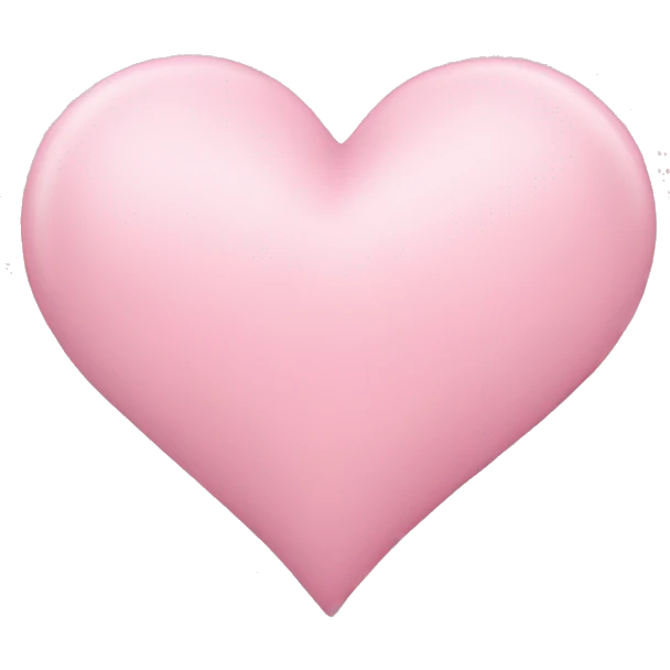 Light pink heart emoji